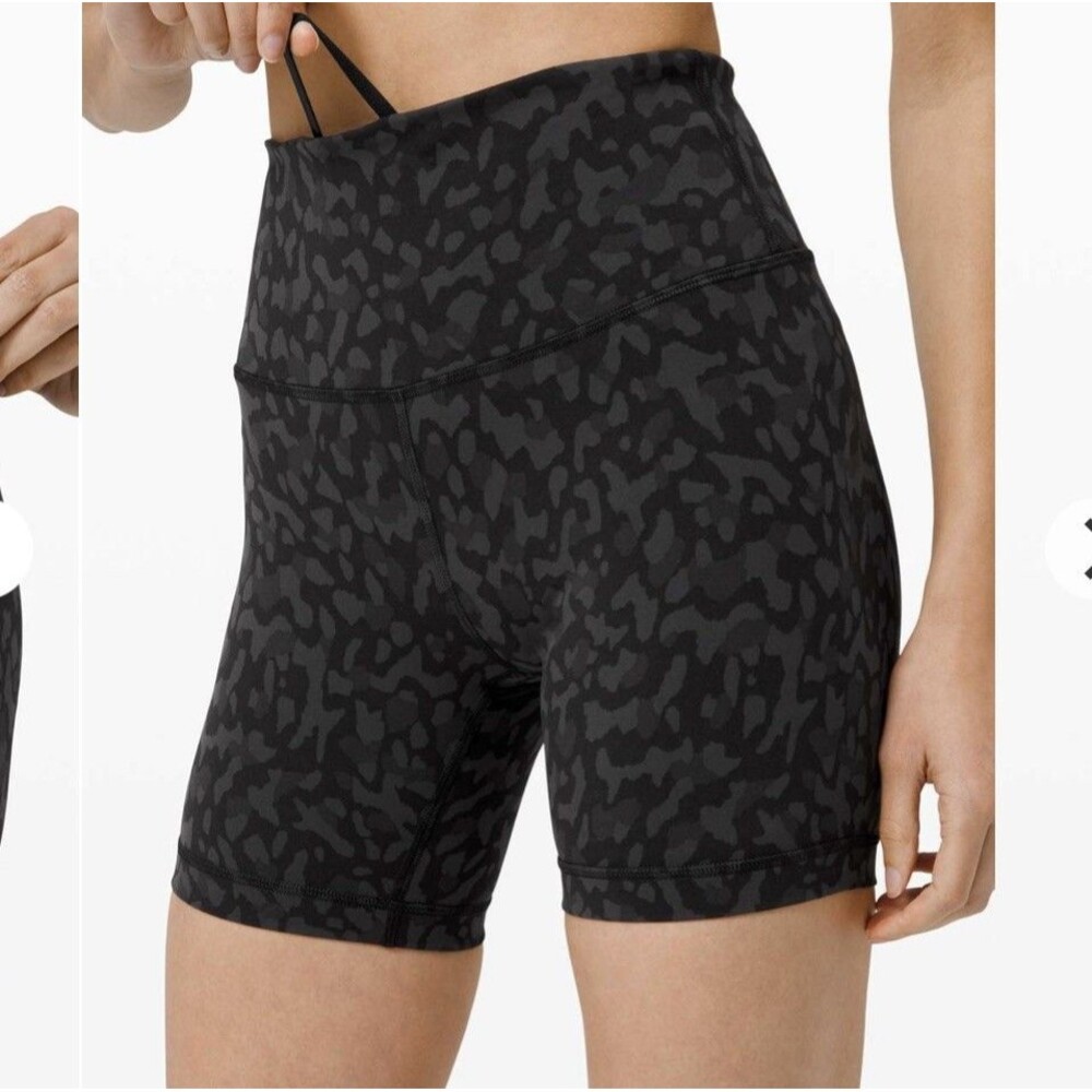 Lululemon Wunder Train High Rise Short 6” Camo Size 2 Athletic